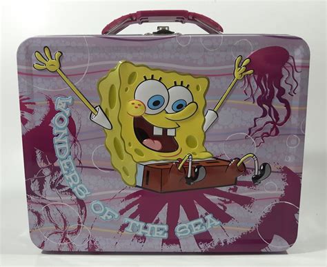 SpongeBob Squarepants Embossed Lunch Box Tin 2006 (E7) 